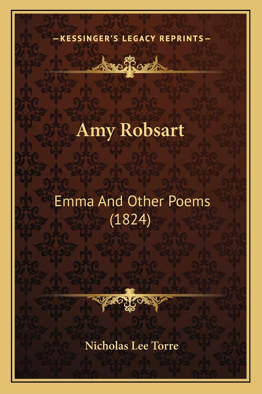 Amy Robsart: Emma And Other Poems (1824) Poetry