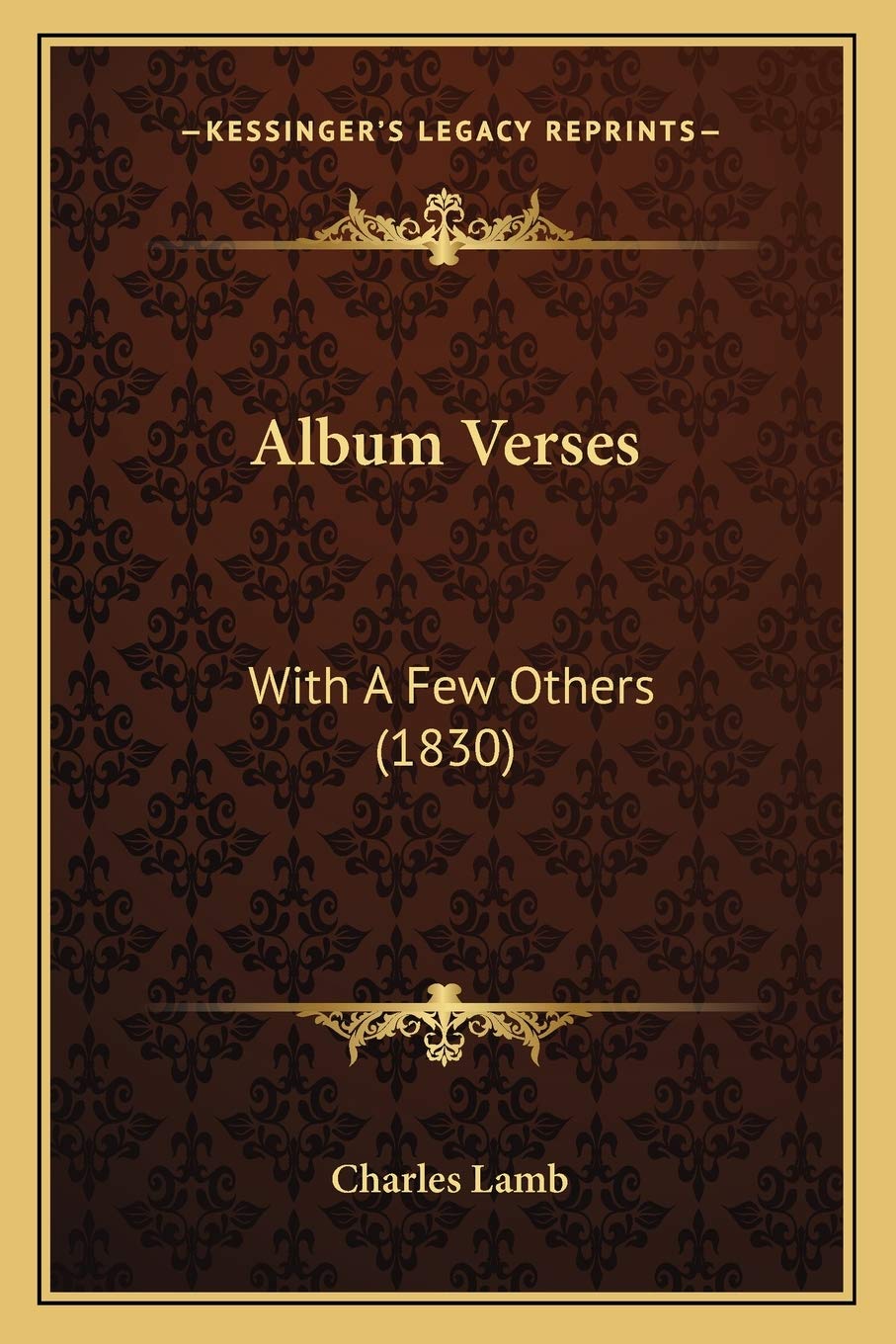 Album Verses: With A Few Others (1830) Poetry