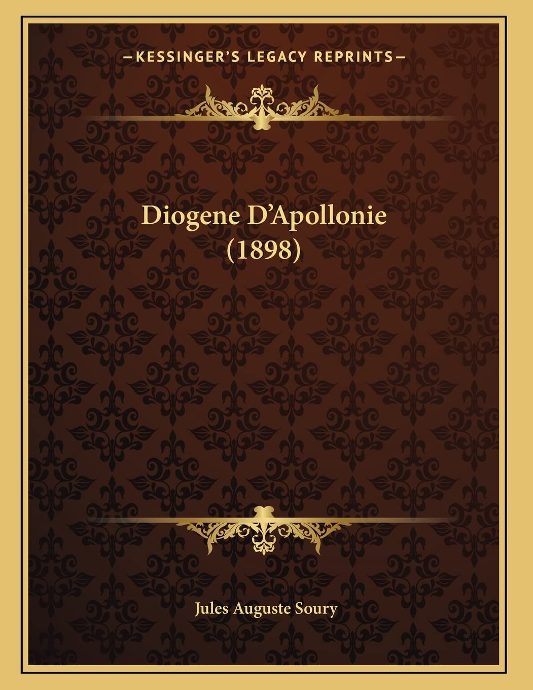 Diogene D'Apollonie (1898) Philosophy