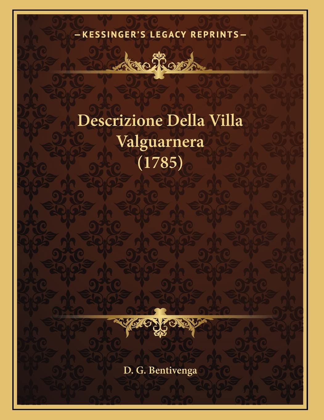 Descrizione Della Villa Valguarnera (1785) Contemporary literature