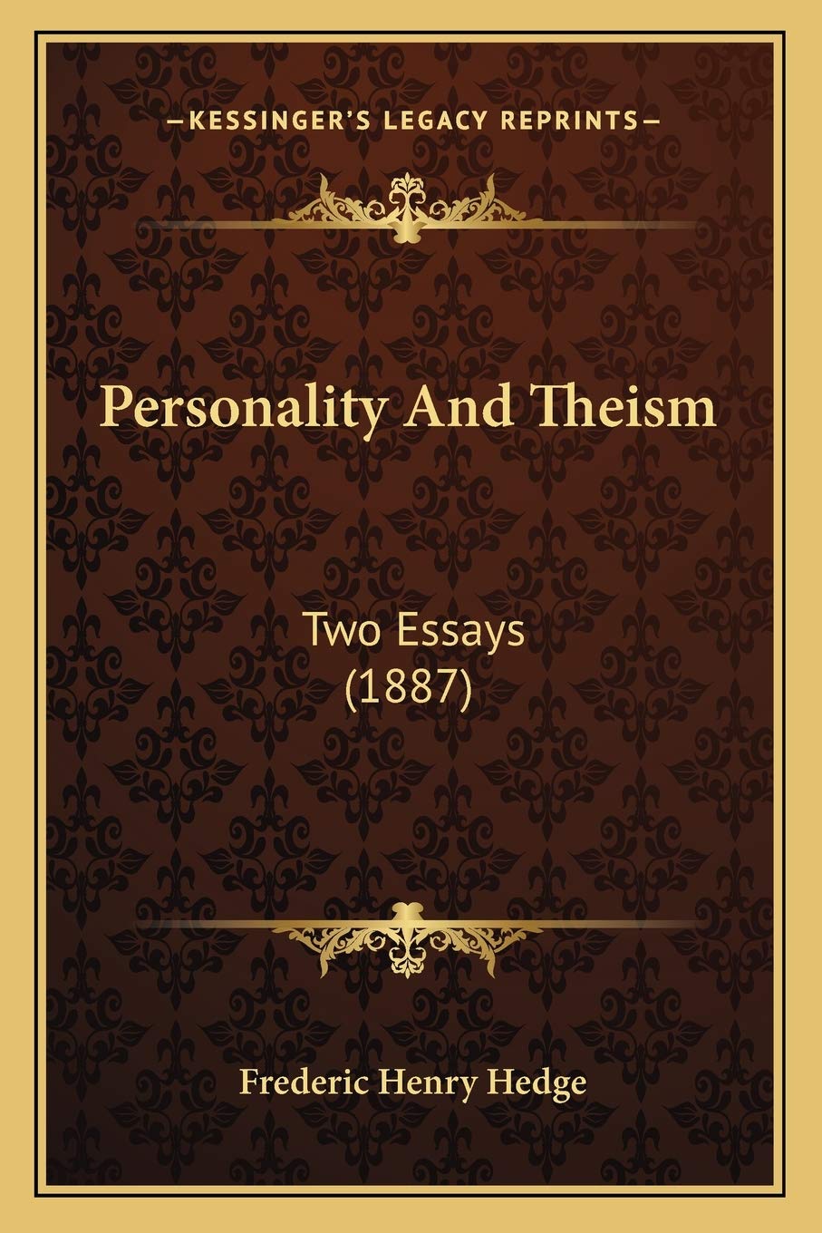 Personality And Theism: Two Essays (1887) Philosophy