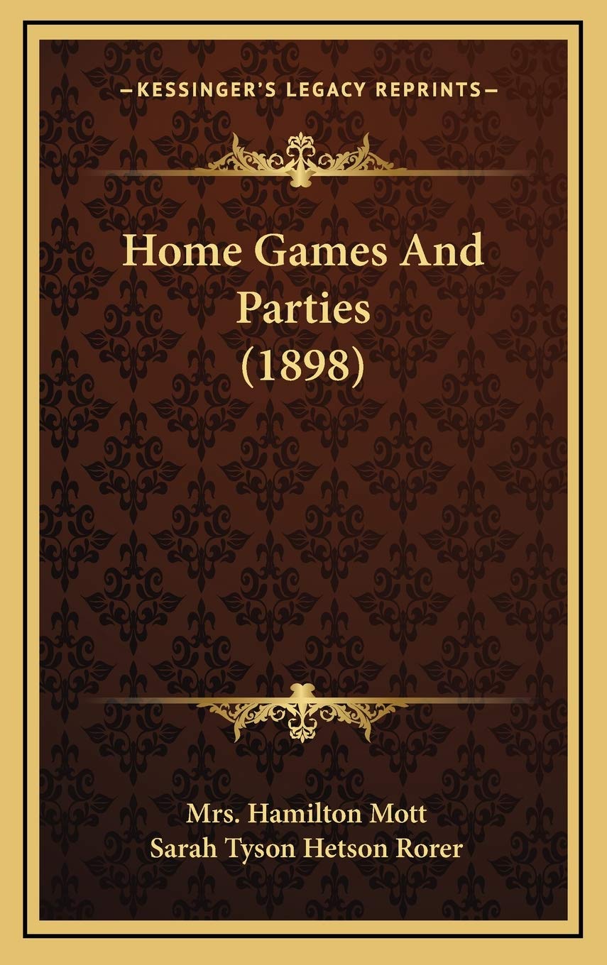 Home Games And Parties (1898) Leisure & Fun