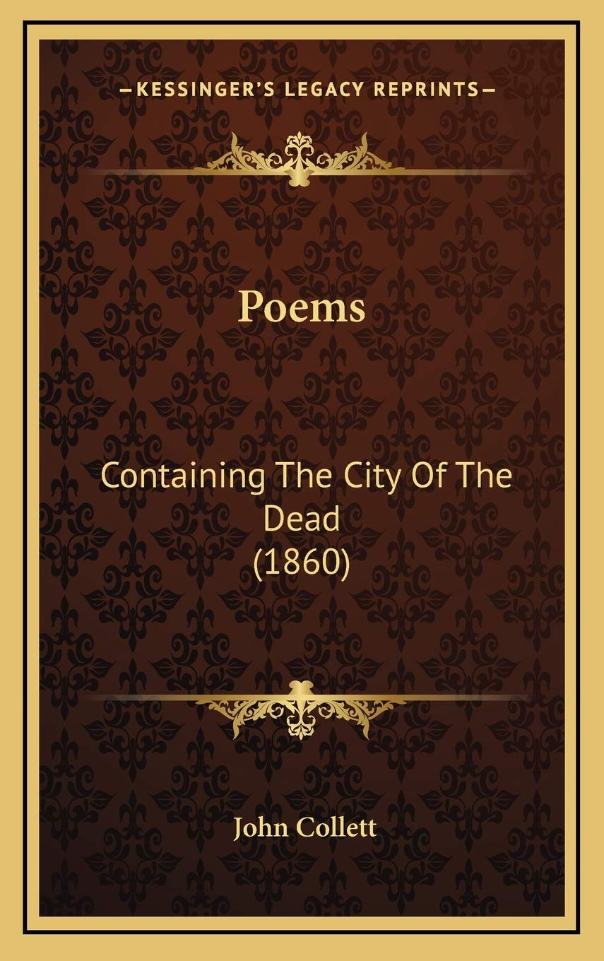Poems: Containing The City Of The Dead (1860) Poetry
