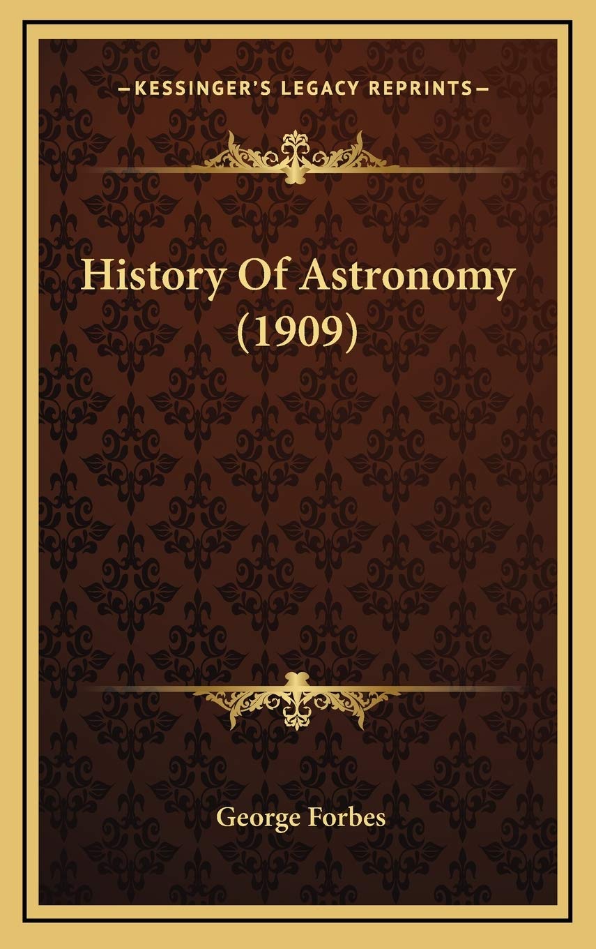 History Of Astronomy (1909) Contemporary literature