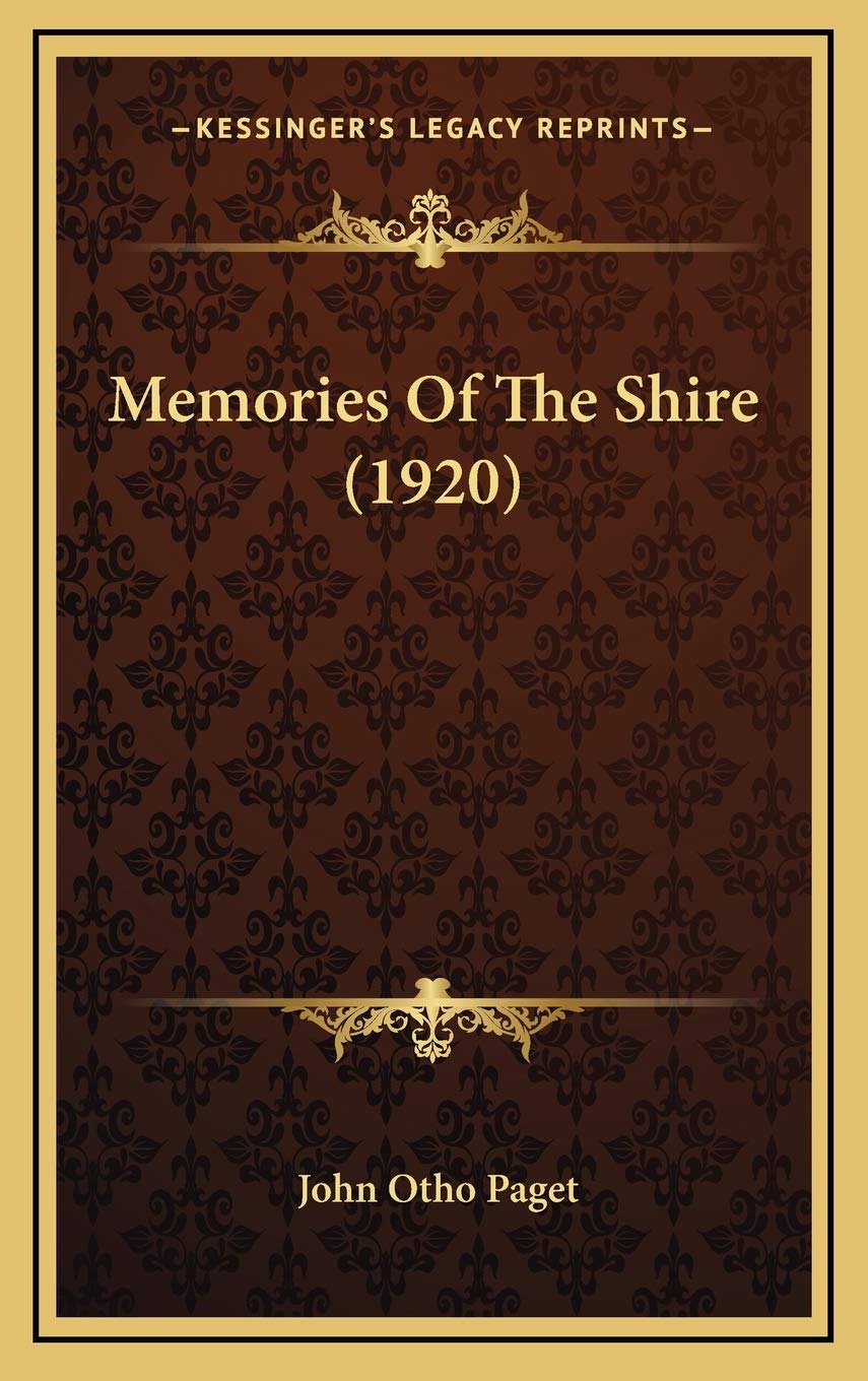 Memories Of The Shire (1920) Essays & Short Stories