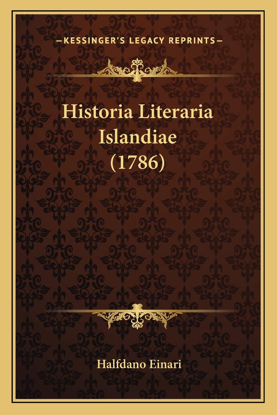Historia Literaria Islandiae (1786) International