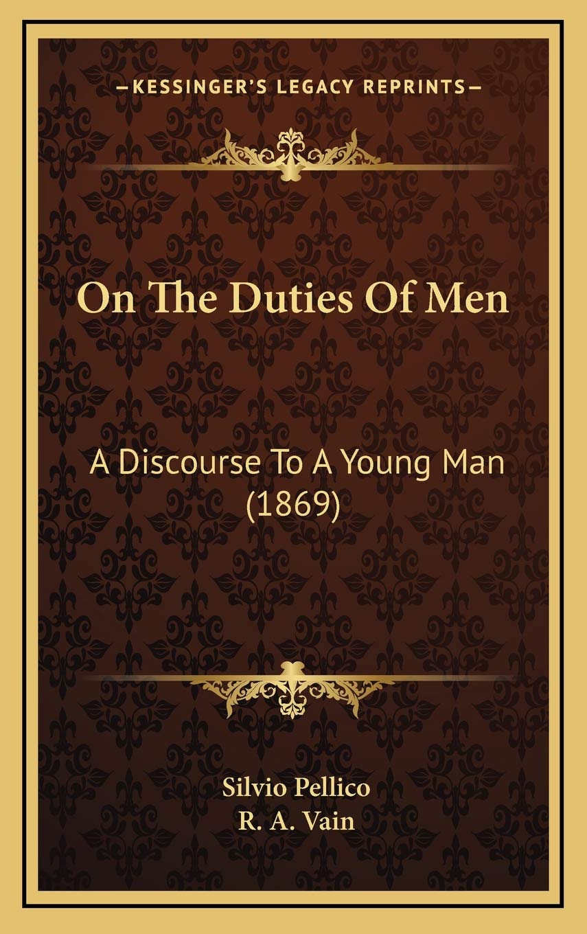 On The Duties Of Men: A Discourse To A Young Man (1869) Business & Technology