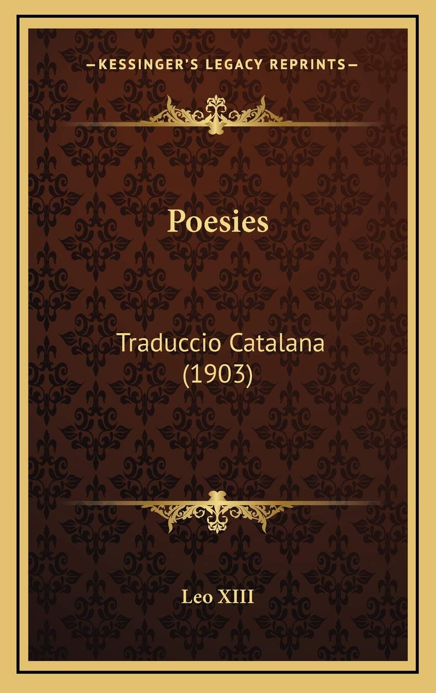 Poesies: Traduccio Catalana (1903) Foreign Languages ​​& Dictionaries
