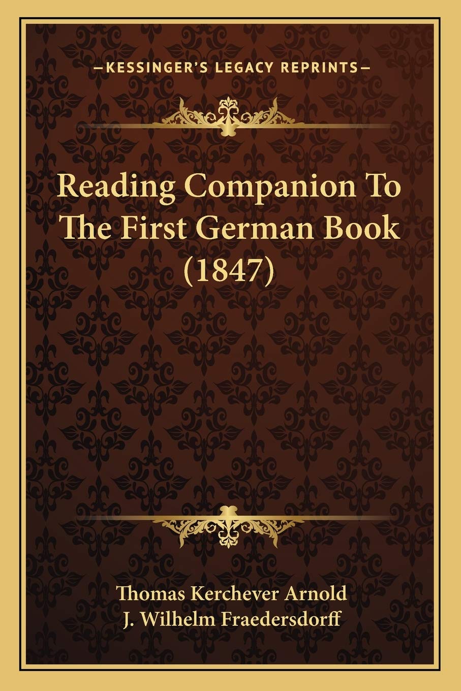 Reading Companion To The First German Book (1847) Contemporary literature