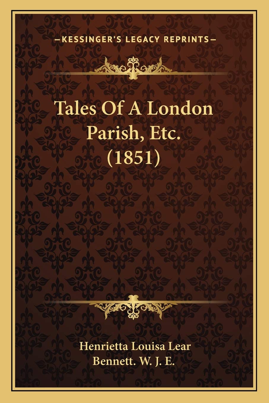 Tales Of A London Parish, Etc. (1851) International