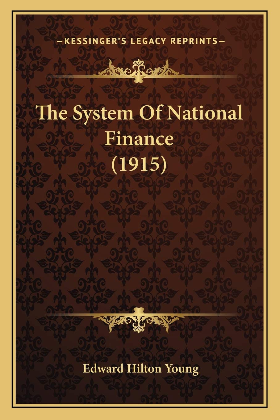 The System Of National Finance (1915) Contemporary literature