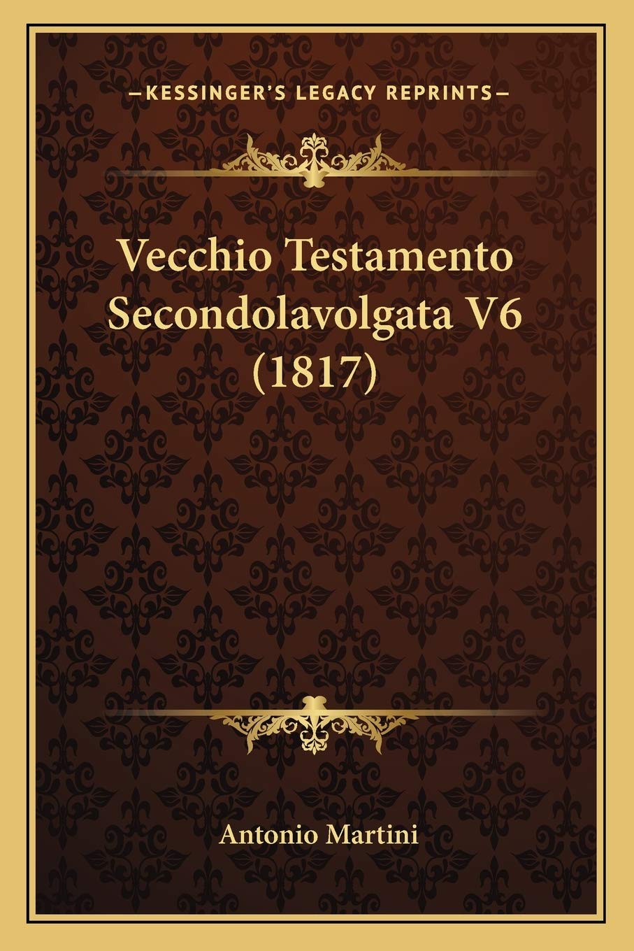 Product Image: Vecchio Testamento Secondolavolgata V6 (1817)