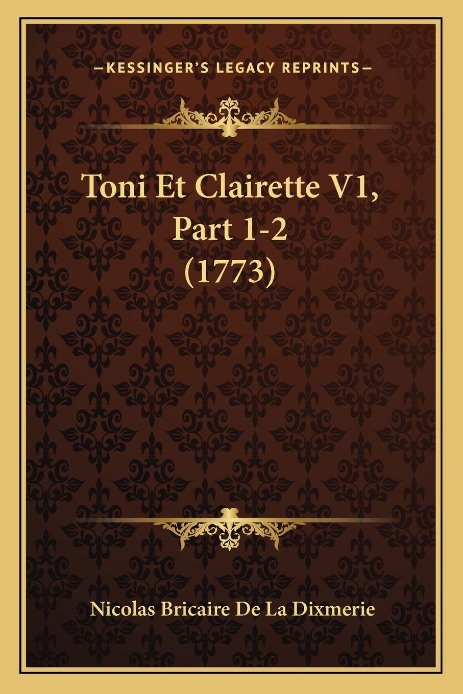 Toni Et Clairette V1, Part 1-2 (1773) International
