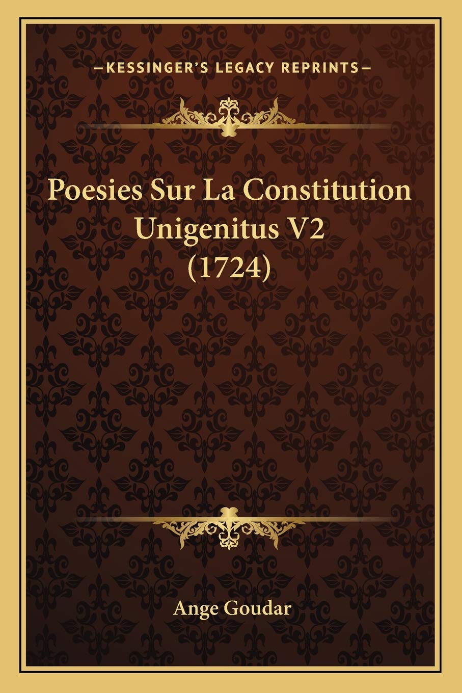 Poesies Sur La Constitution Unigenitus V2 (1724) International