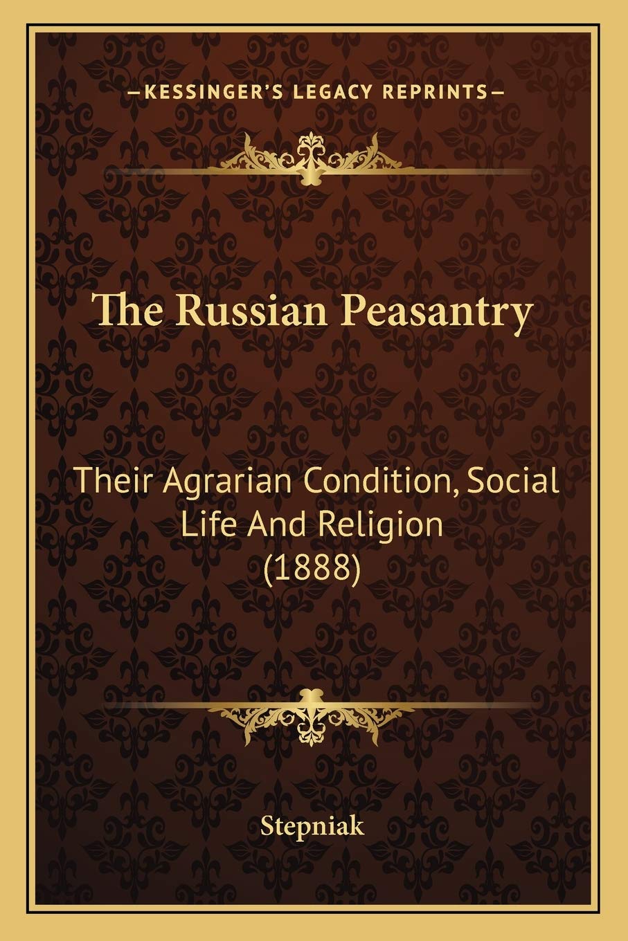 The Russian Peasantry: Their Agrarian Condition, Social Life And Religion (1888) General education