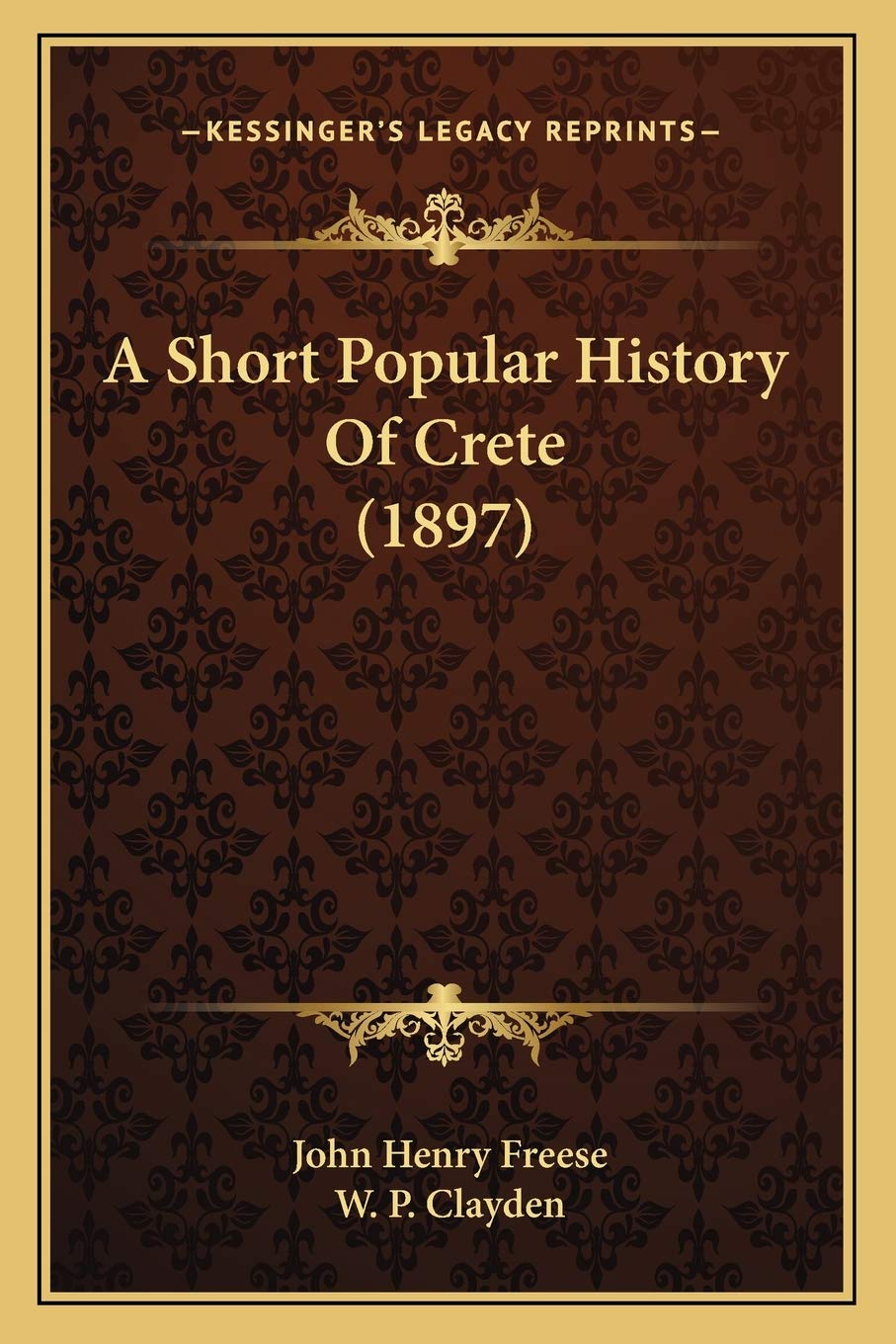 A Short Popular History Of Crete (1897) Philosophy
