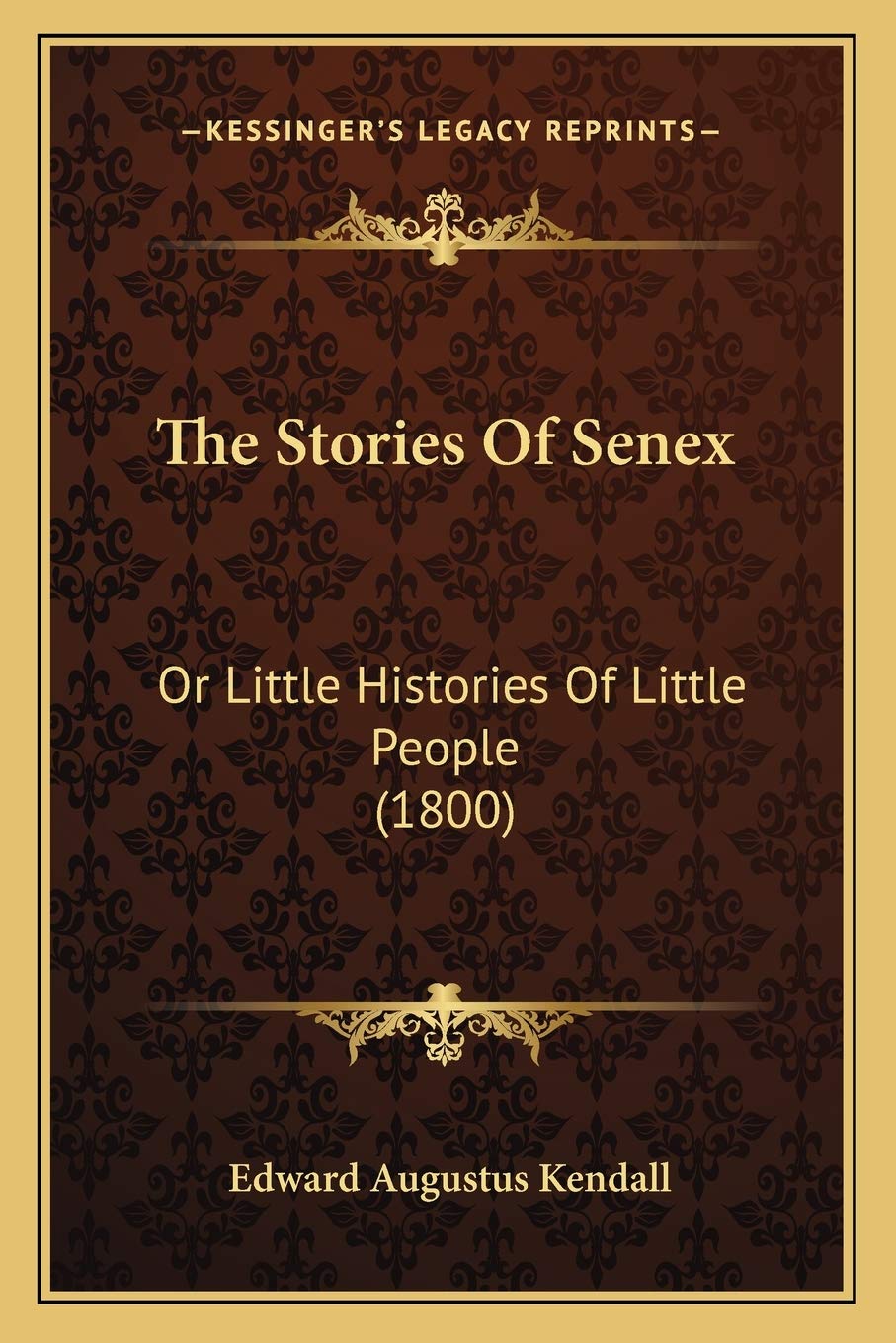 The Stories Of Senex: Or Little Histories Of Little People (1800) Contemporary literature Books