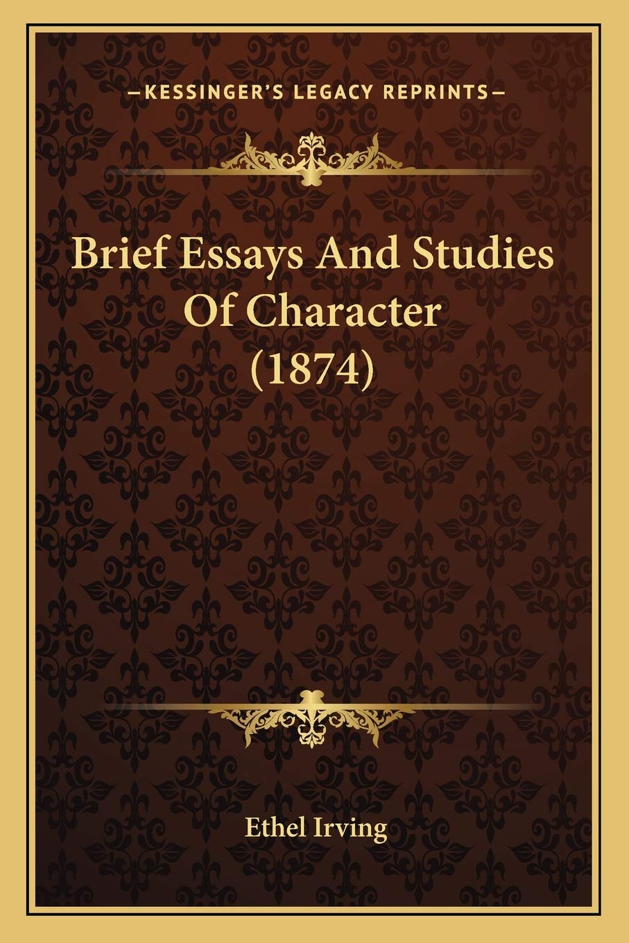 Brief Essays And Studies Of Character (1874) Philosophy