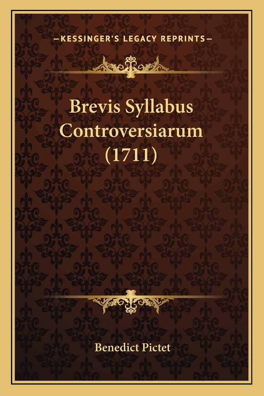 Brevis Syllabus Controversiarum (1711) Philosophy