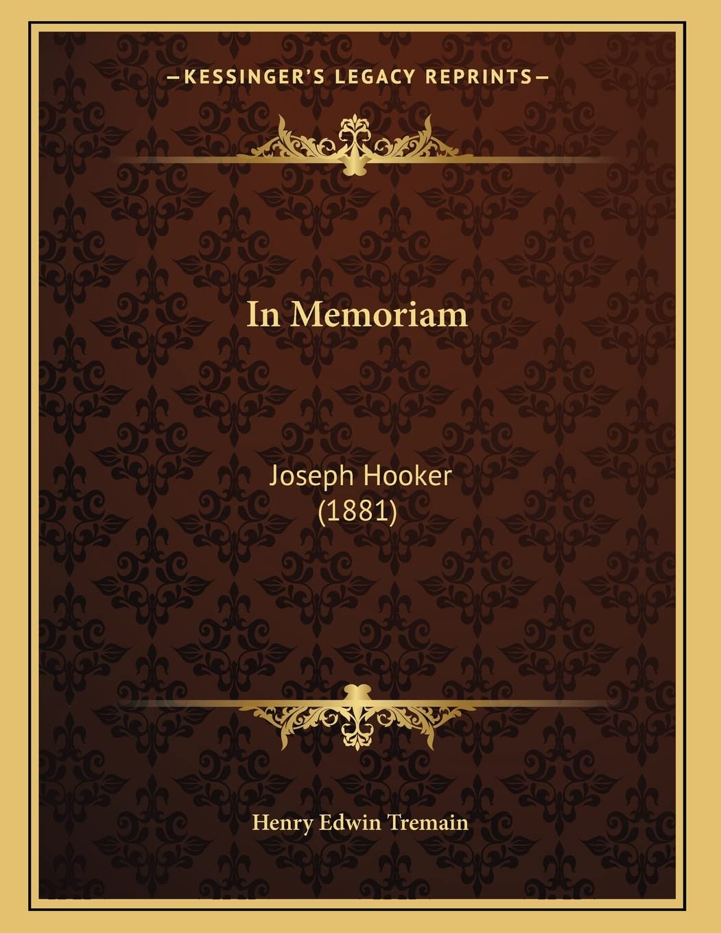 In Memoriam: Joseph Hooker (1881) Death & Mourning