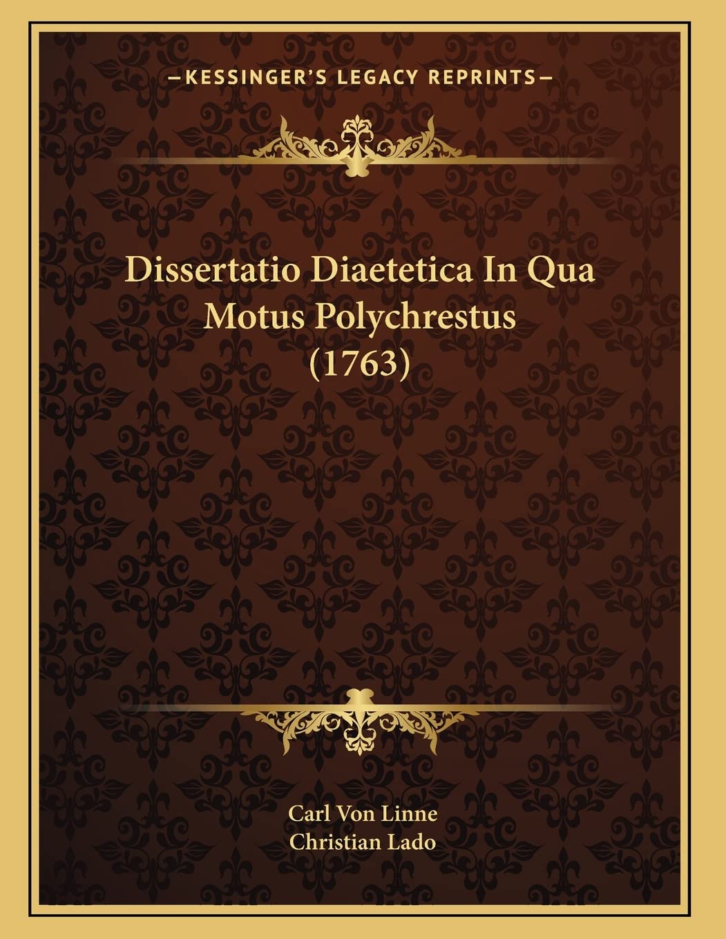 Dissertatio Diaetetica In Qua Motus Polychrestus (1763) Contemporary literature
