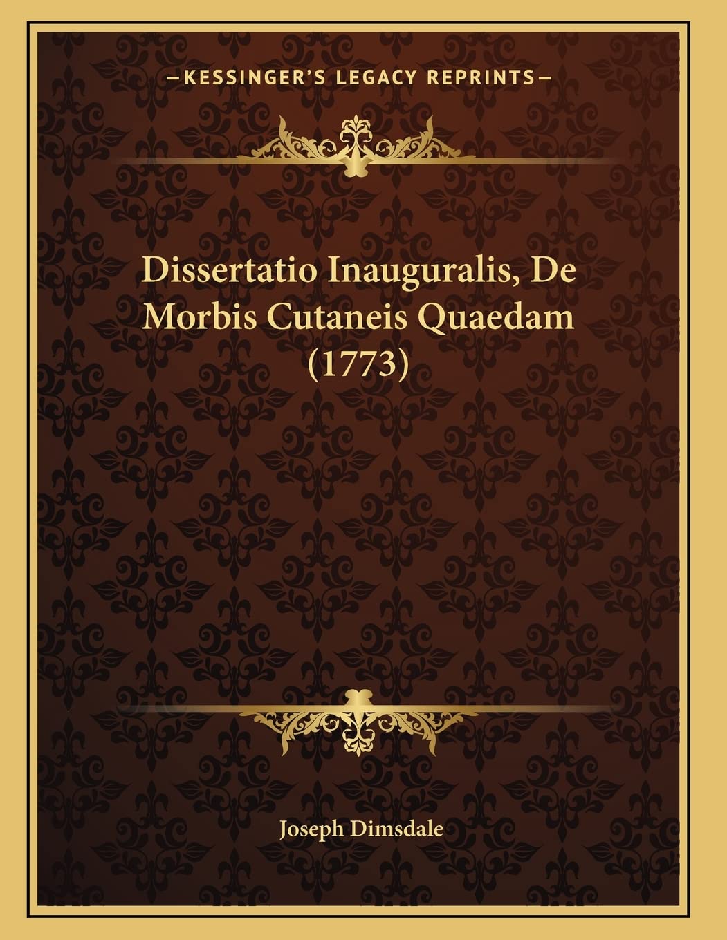 Dissertatio Inauguralis, De Morbis Cutaneis Quaedam (1773) Contemporary literature