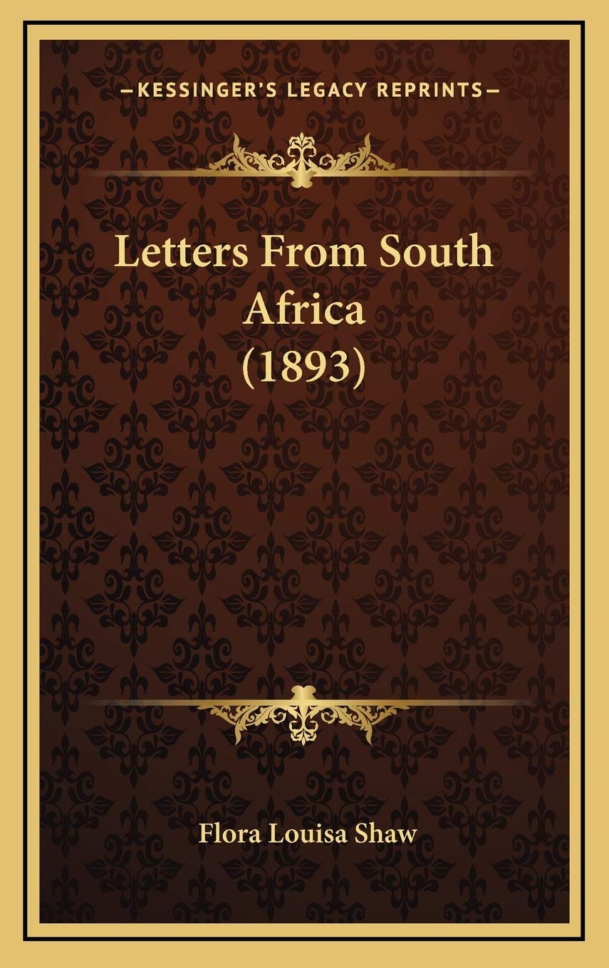 Letters From South Africa (1893) Essays & Short Stories