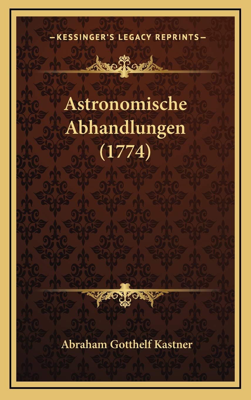 Astronomische Abhandlungen (1774) Contemporary literature