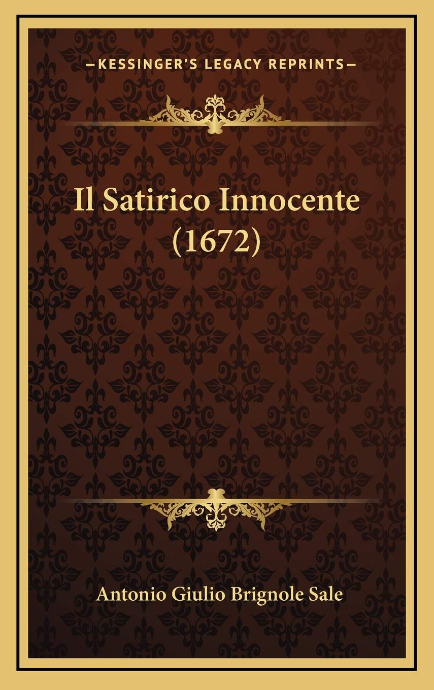 Il Satirico Innocente (1672) Contemporary literature