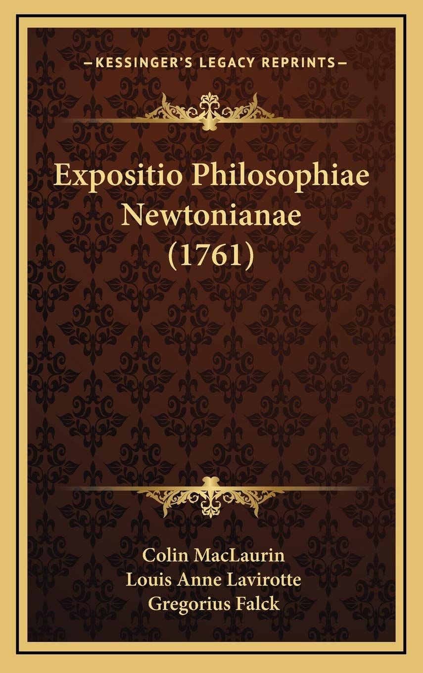 Expositio Philosophiae Newtonianae (1761) Contemporary literature