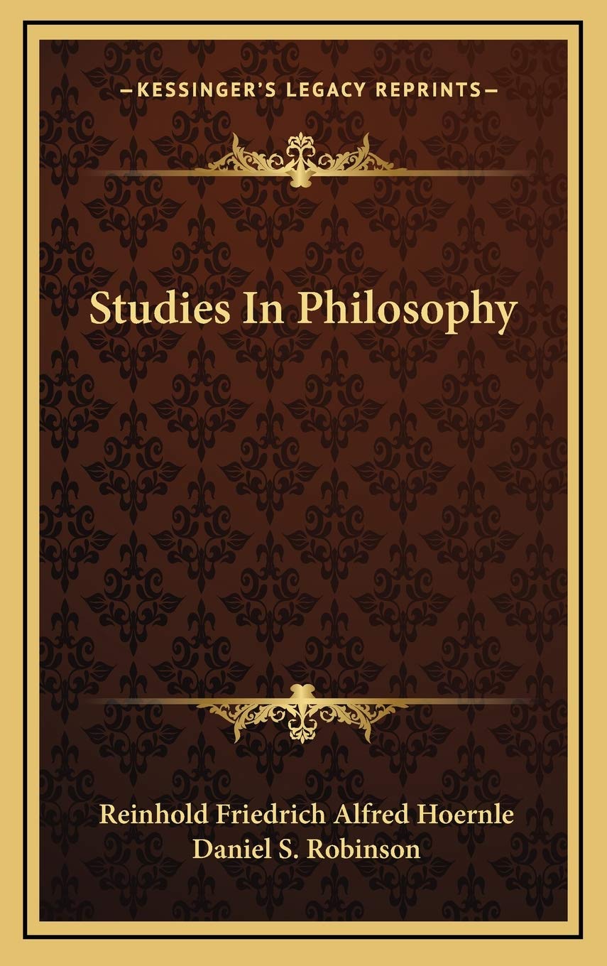 Studies In Philosophy Philosophy