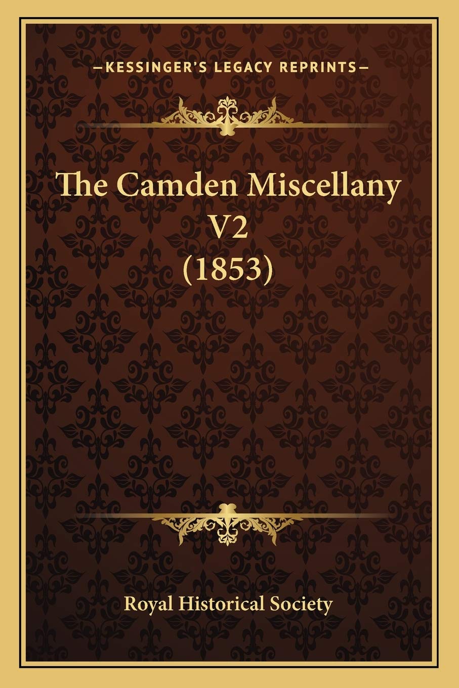 The Camden Miscellany V2 (1853) book