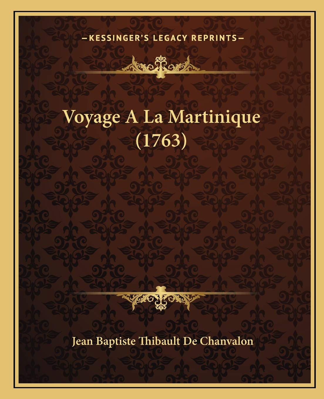 Voyage A La Martinique (1763) book