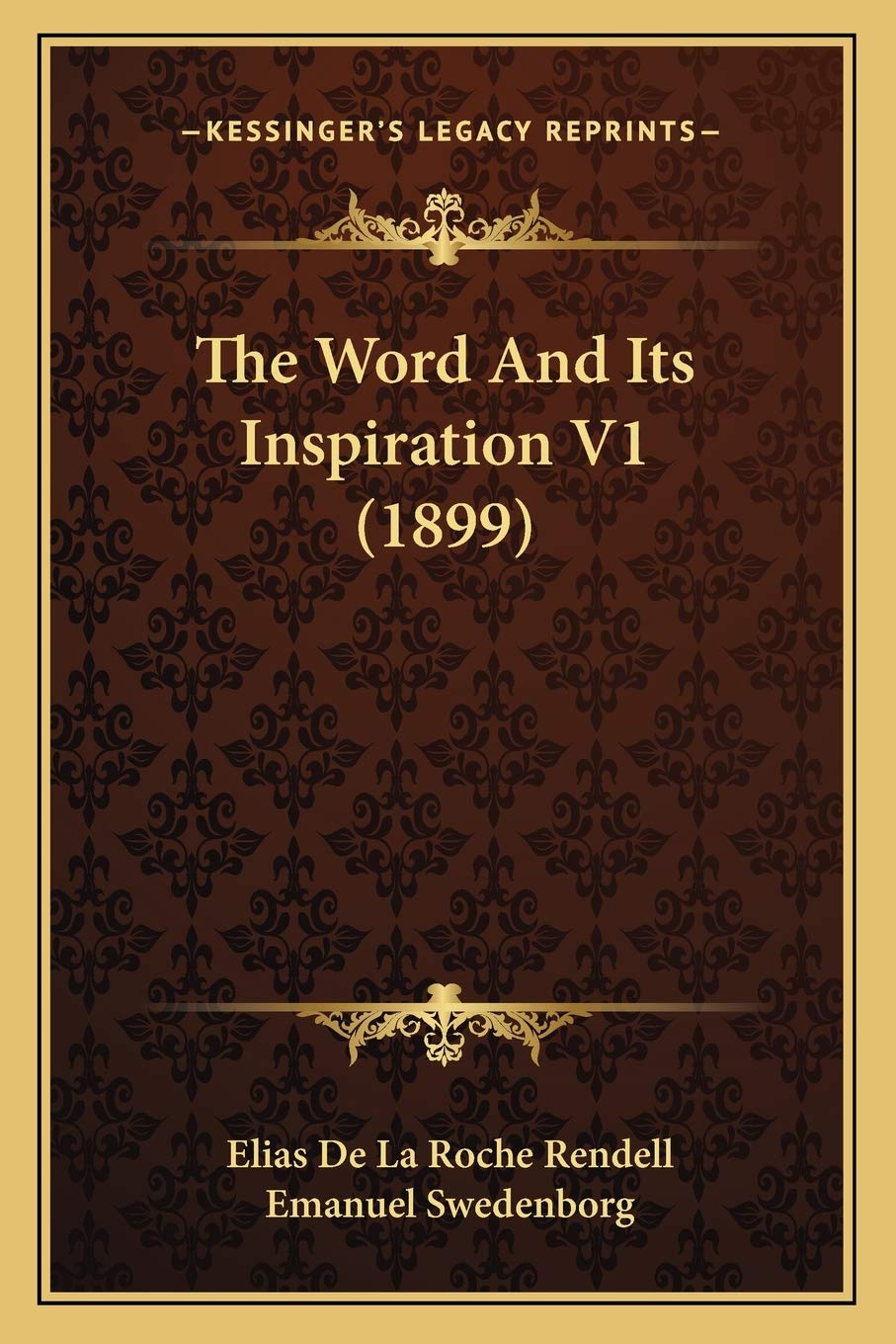The Word And Its Inspiration V1 (1899) Essays & Short Stories