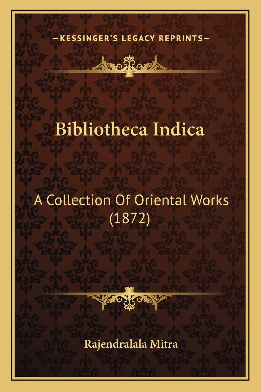 Bibliotheca Indica: A Collection Of Oriental Works (1872) Philosophy