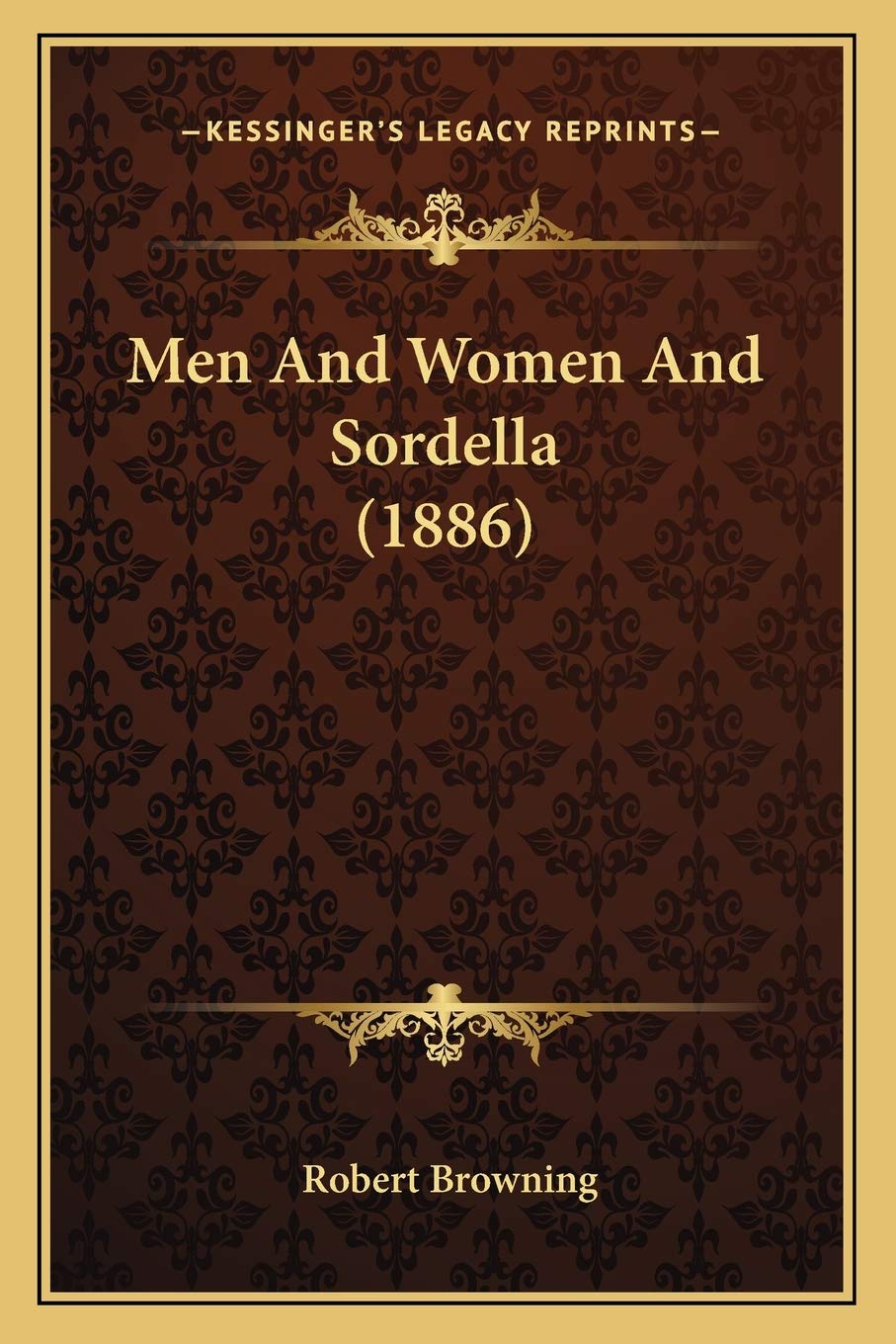 Men And Women And Sordella (1886) Poetry