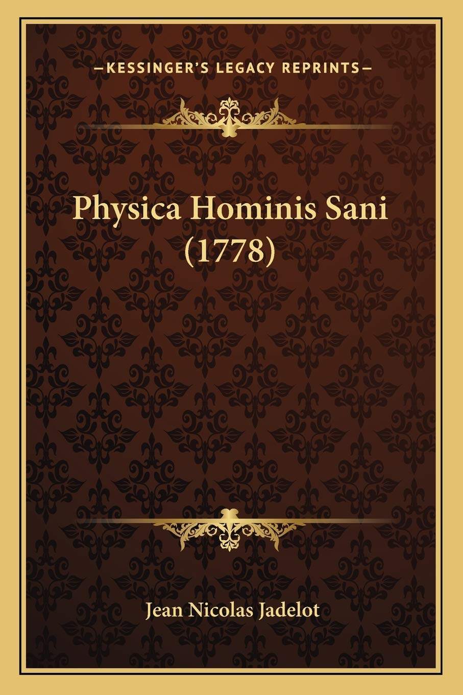 Physica Hominis Sani (1778) Medicine
