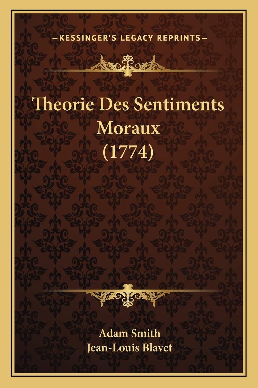 Theorie Des Sentiments Moraux (1774) book