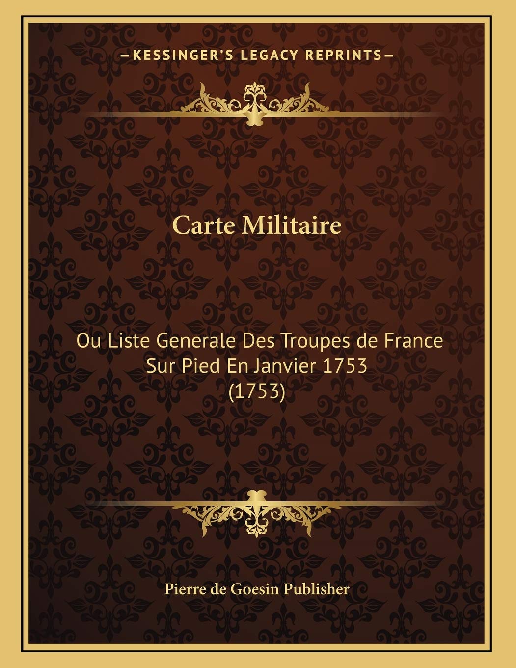 Carte Militaire book