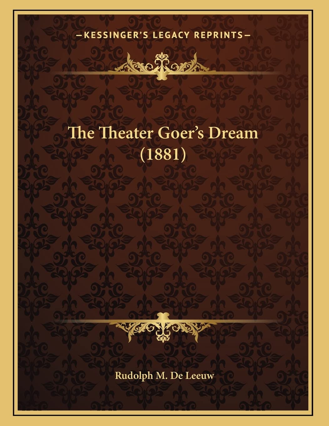 The Theater Goer's Dream (1881) Film, Art & Culture