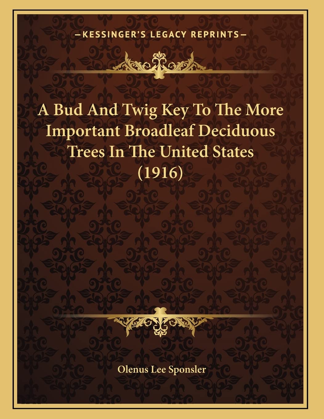 A Bud And Twig Key To The More Important Broadleaf Deciduous Trees In The United States (1916) Essays & Short Stories