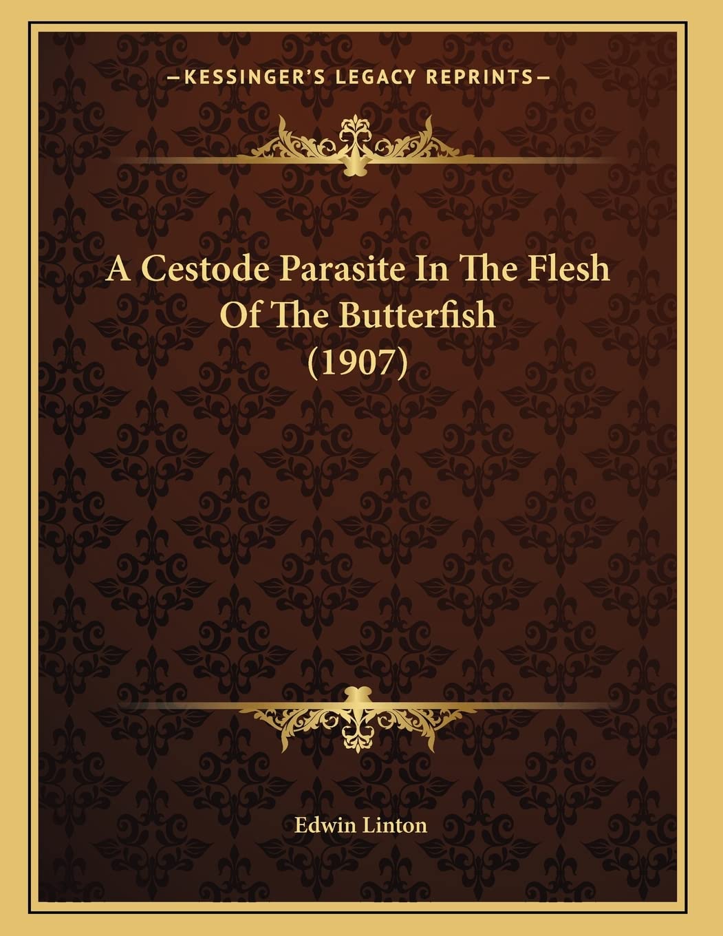 A Cestode Parasite In The Flesh Of The Butterfish (1907) Medicine