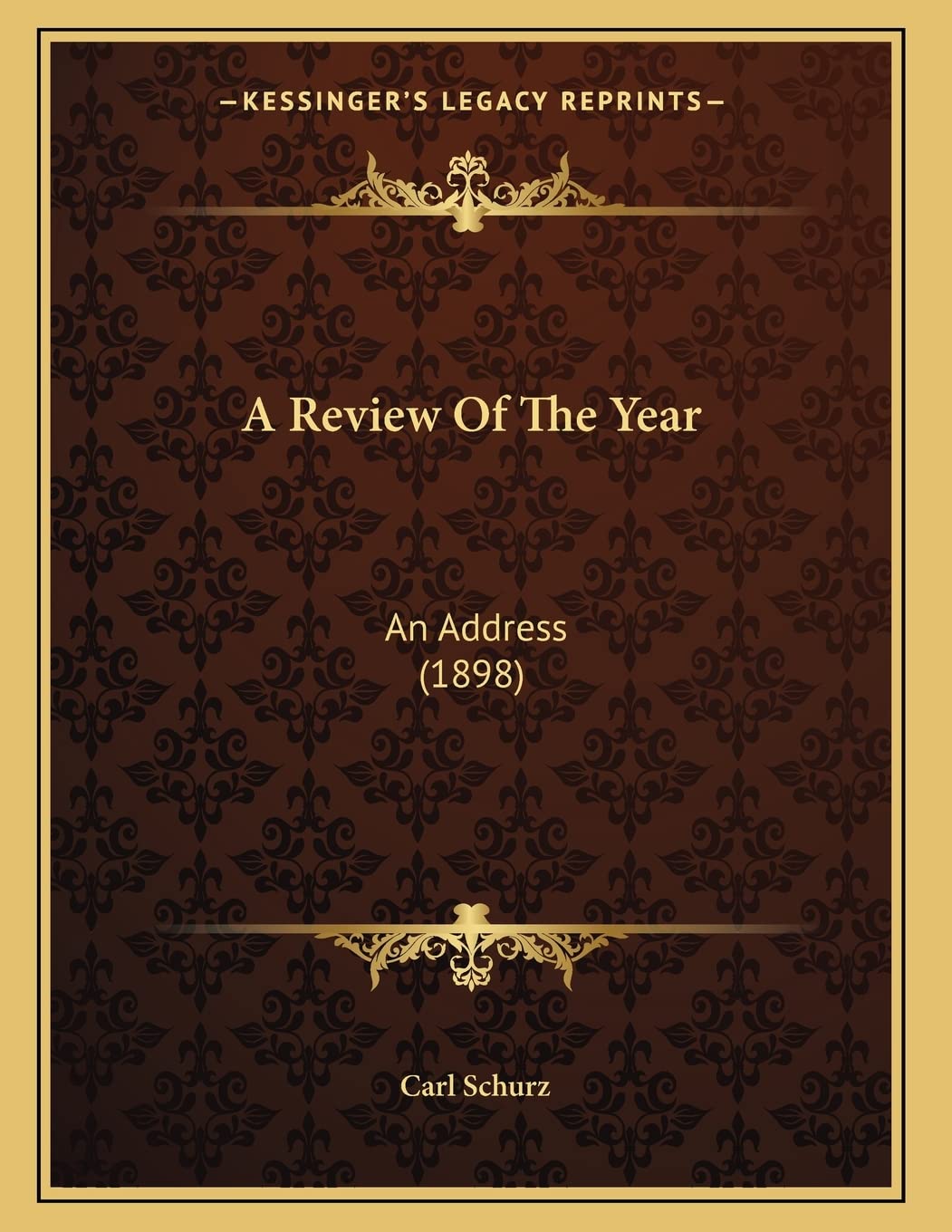 A Review Of The Year: An Address (1898) Reference Books