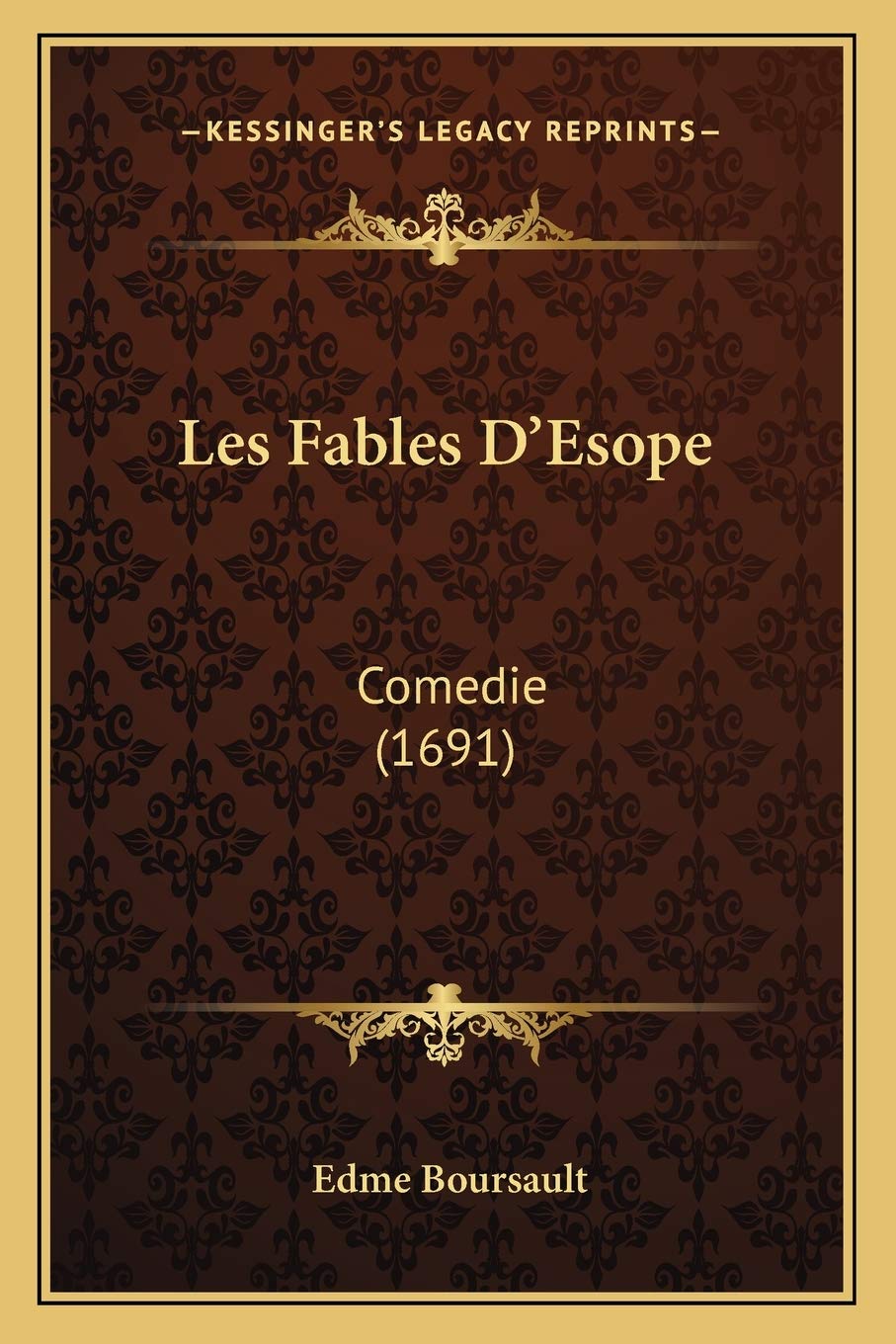 Les Fables D'Esope: Comedie (1691) book