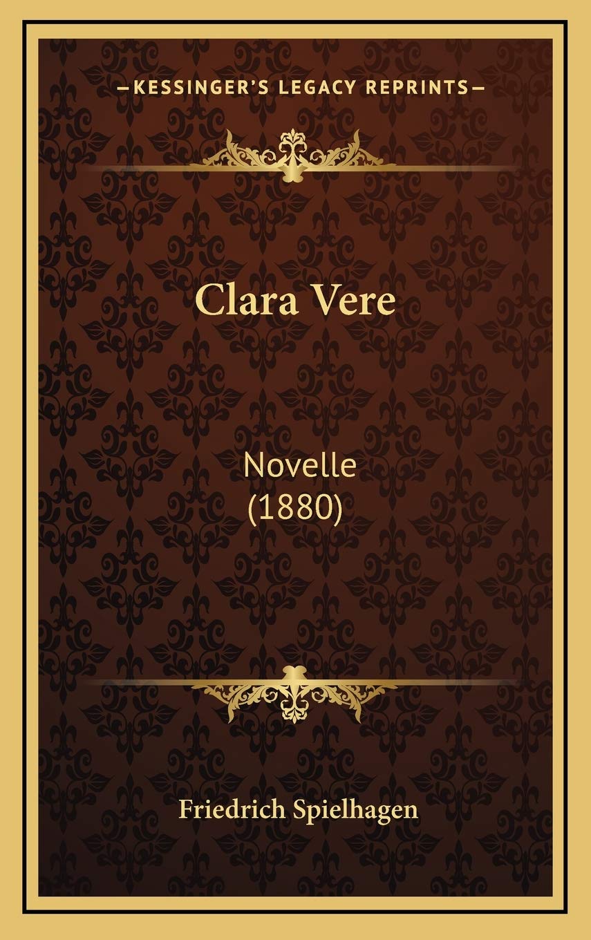 Clara Vere: Novelle (1880) Contemporary literature