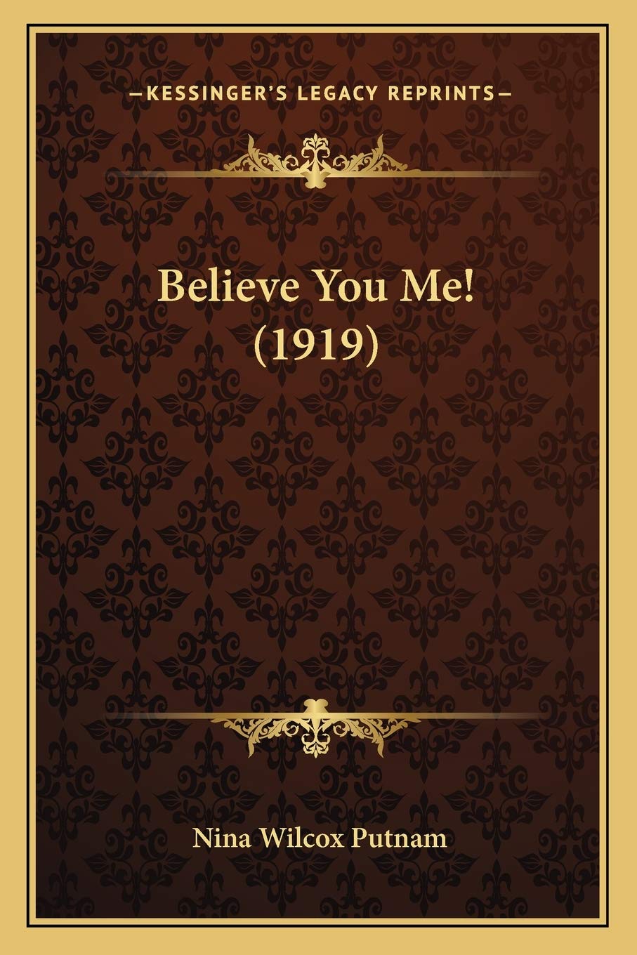 Believe You Me! (1919) Contemporary literature