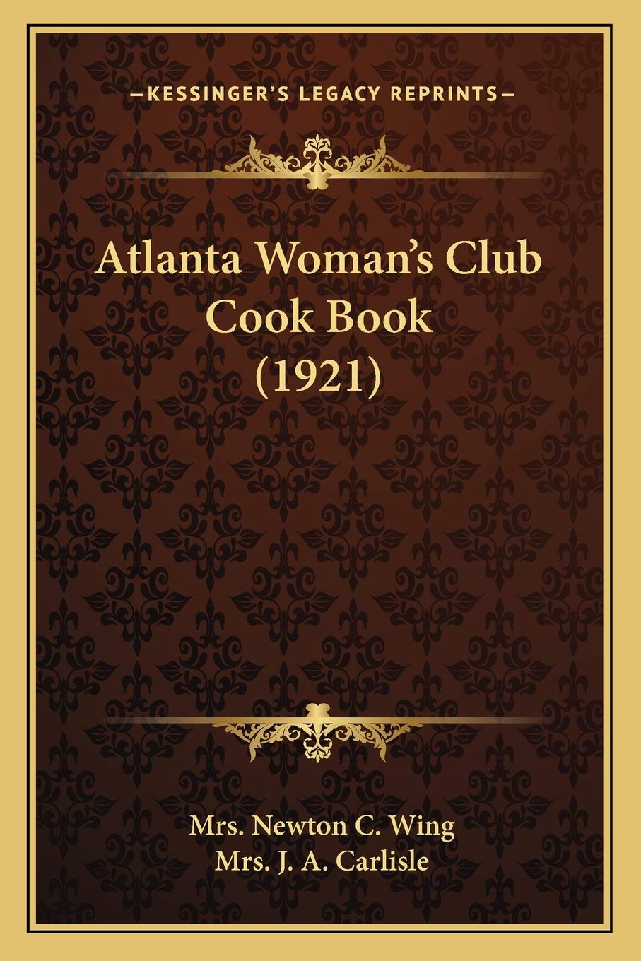 Atlanta Woman's Club Cook Book (1921) Social Sciences