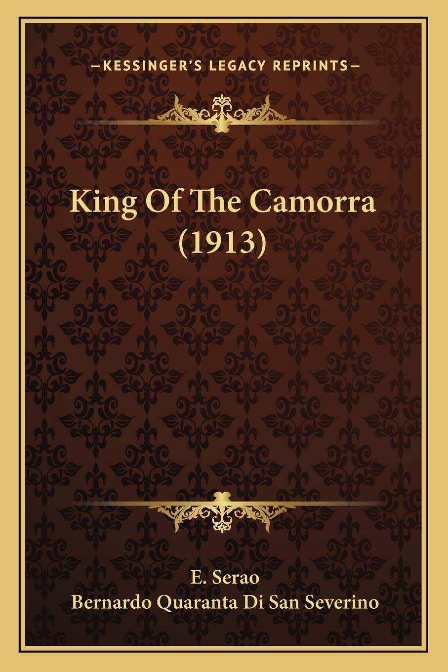 King Of The Camorra (1913) Contemporary literature