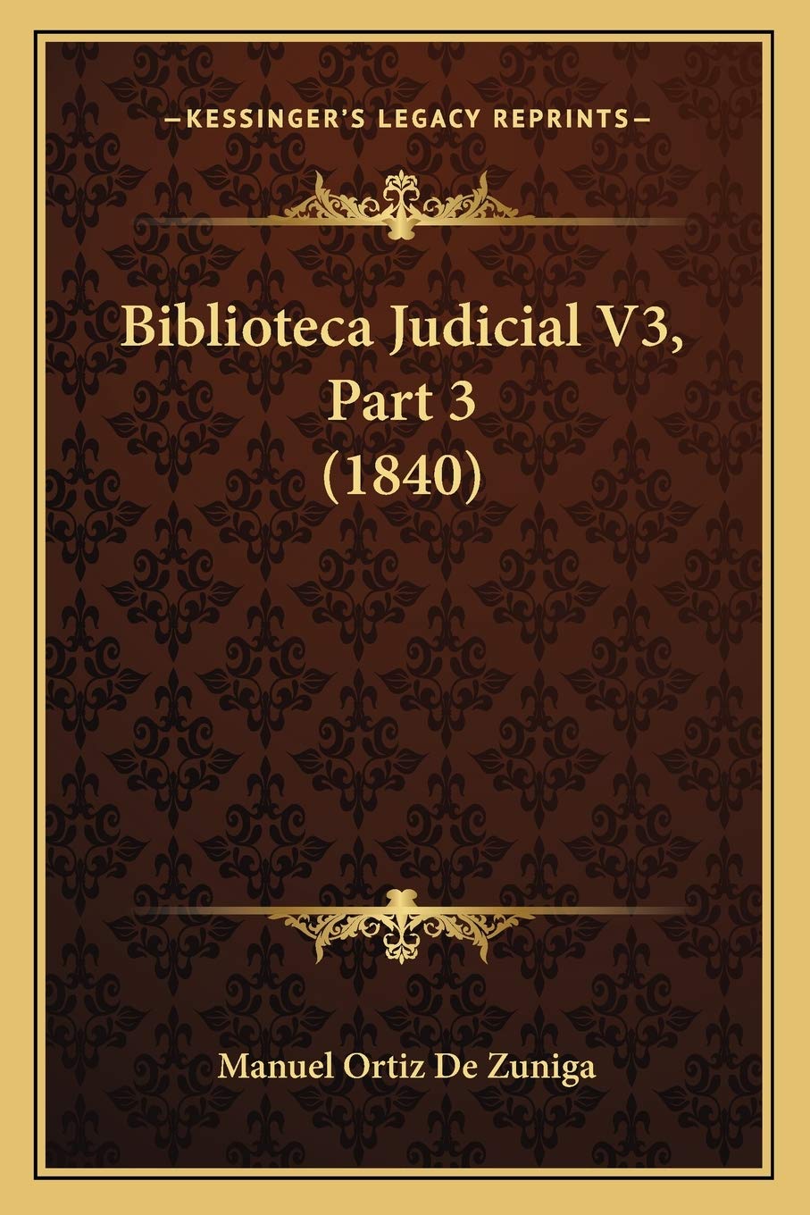 Biblioteca Judicial V3, Part 3 (1840) Law