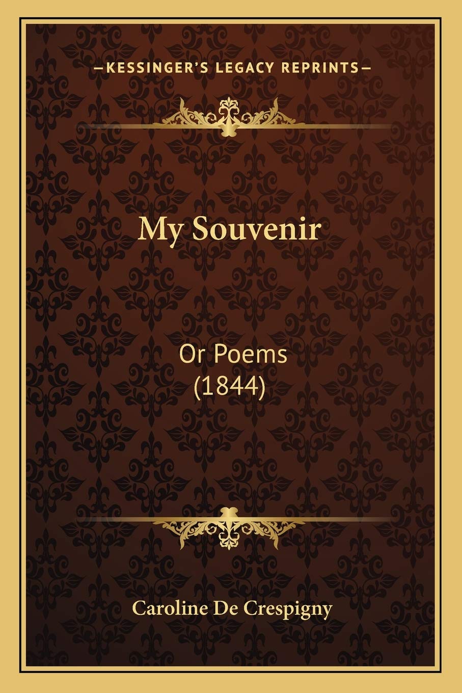 My Souvenir: Or Poems (1844) Poetry